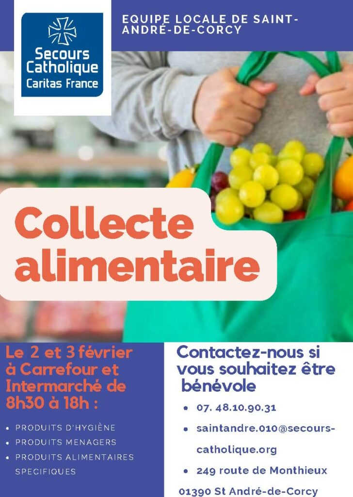 🍜 Collecte alimentaire du Secours catholique