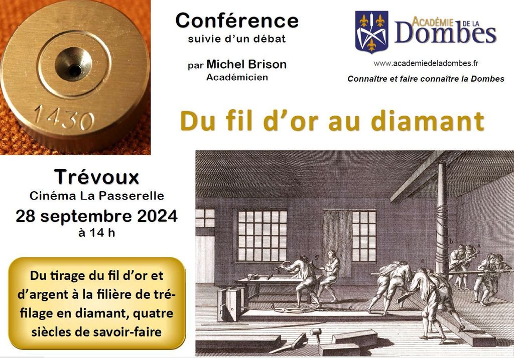 💎 Conférence : du fil d'or au diamant