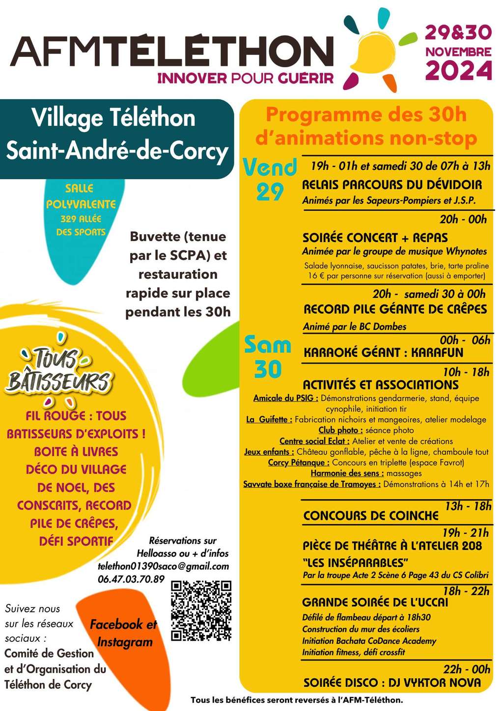 🏘️ Téléthon : Saint-André-de-Corcy Village Téléthon