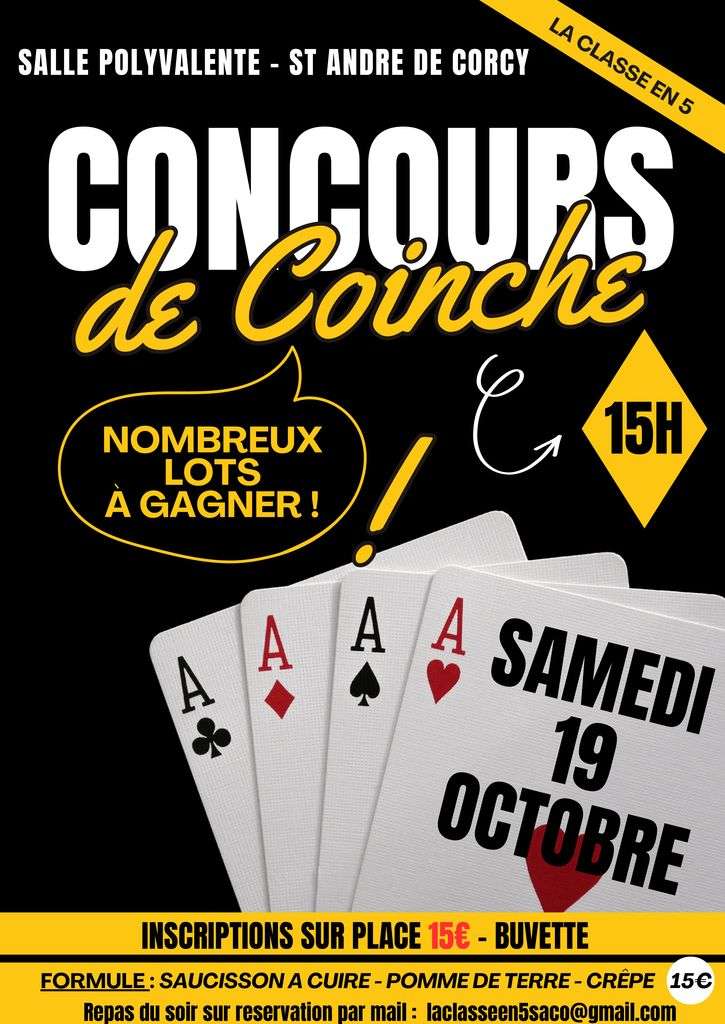 ♠️ Classe en 5 : concours de coinche