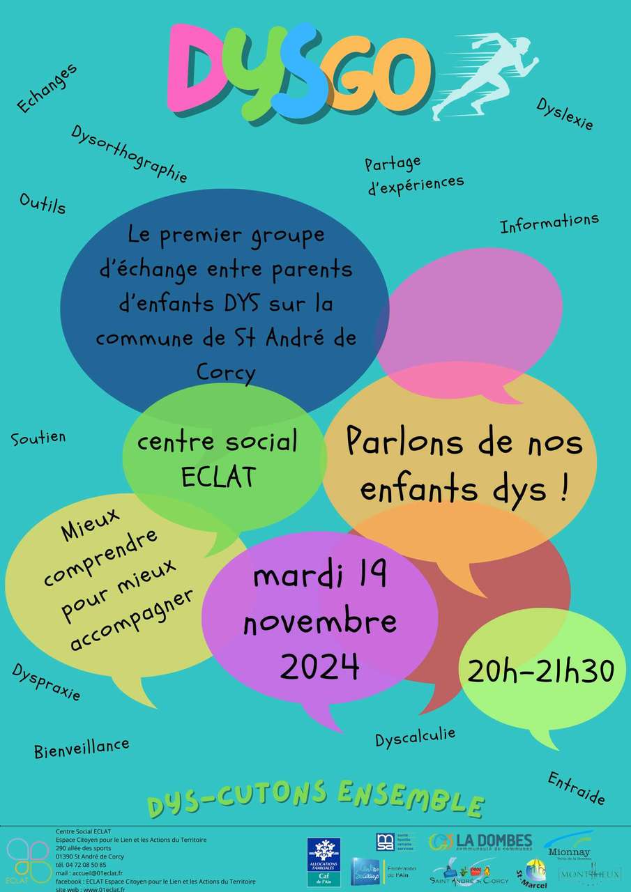 💬 DysGo : soirée d'échange pour les des parents d'enfants DYS