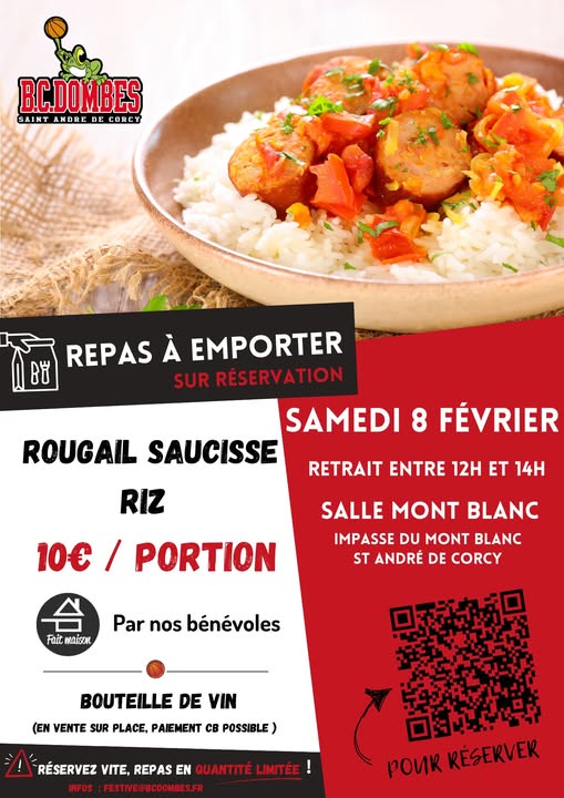 🏀 BC Dombes : rougail saucisses