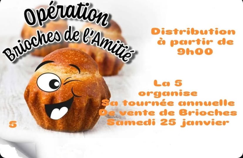 🍞 Vente de brioches des conscrits de la classe en 5