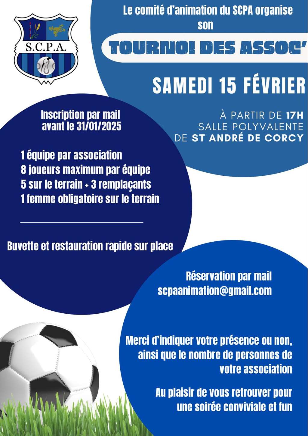 ⚽ SCPA : tournoi des associations