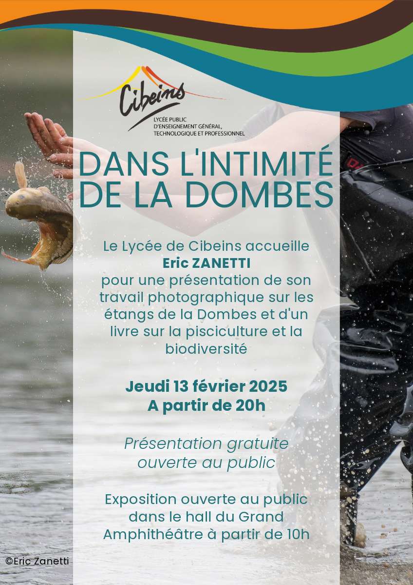 🦆 Expo photo et présentation au lycée de Cibeins