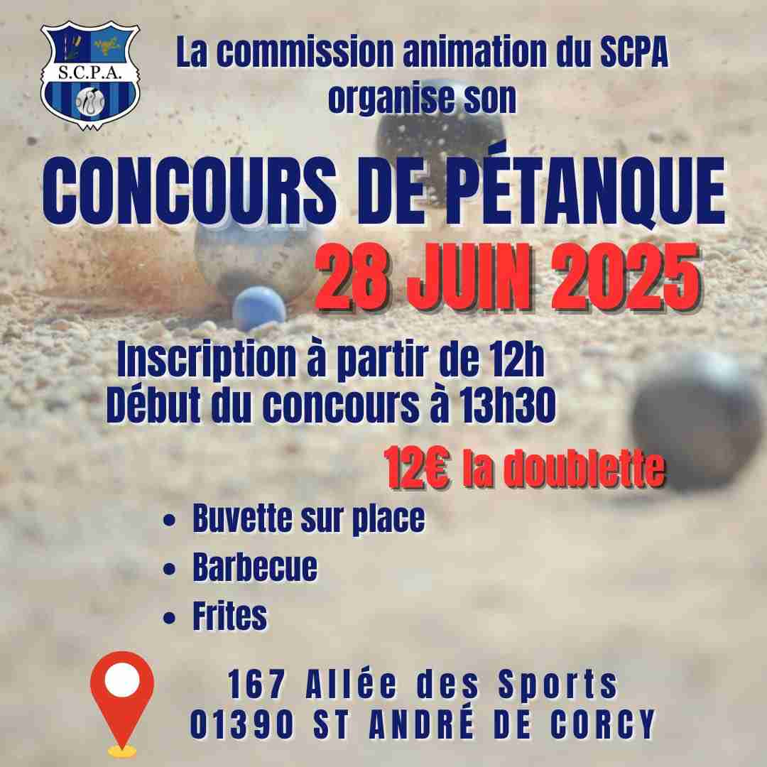 ⚽ SCPA : concours de pétanque