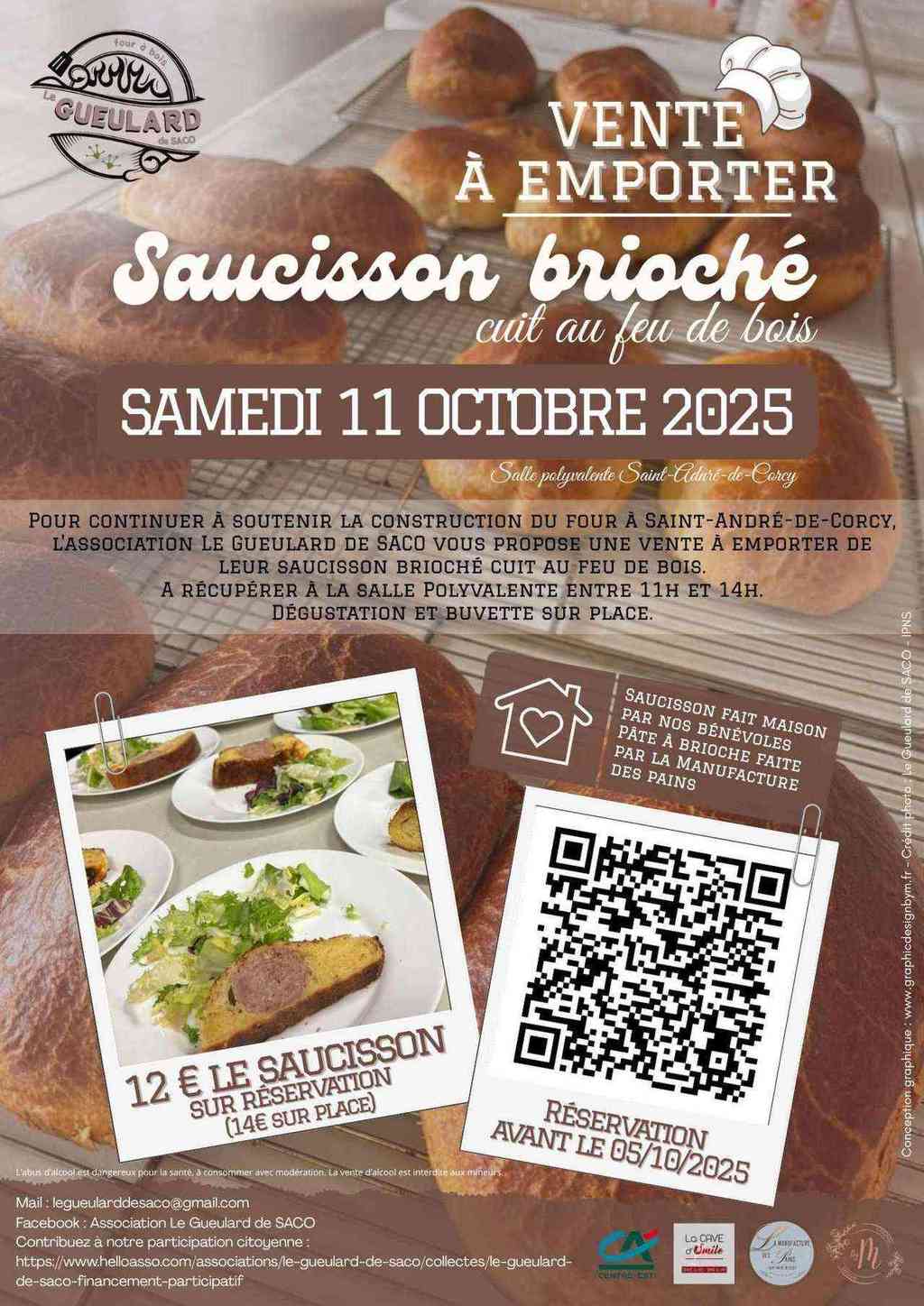Le Gueulard : Saucisson brioché