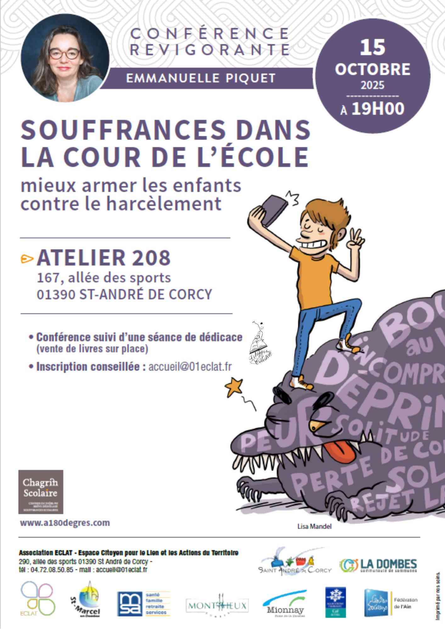 Conférence : Souffrances dans la cour de l'école - mieux armer les enfants contre le harcèlement