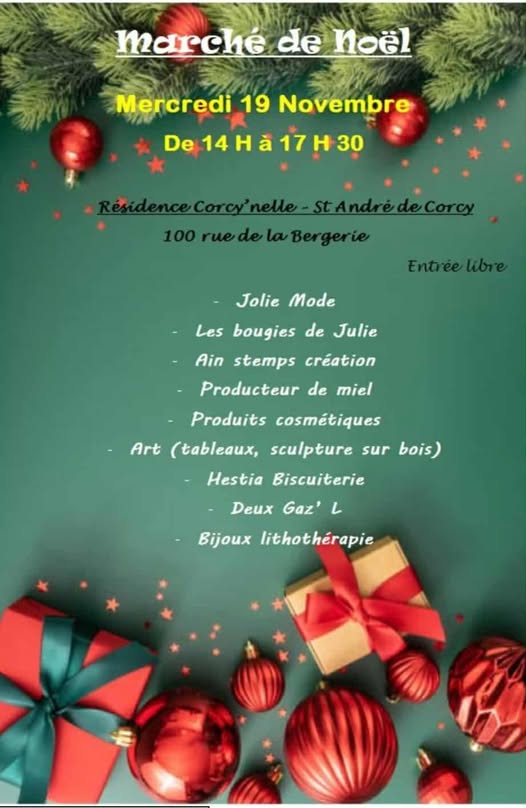 🎄 Marché de Noël à Corcy'nelle