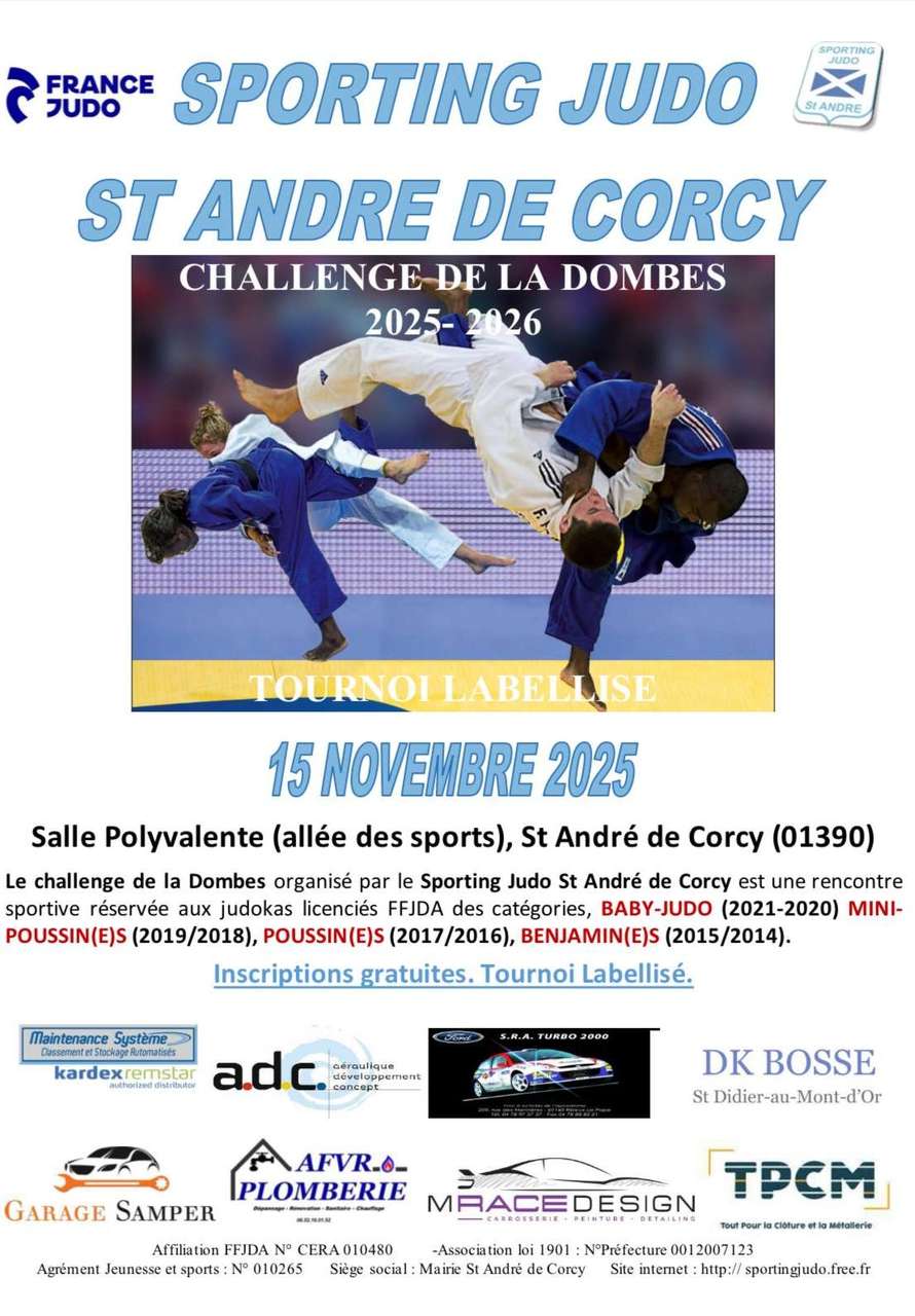 🥋 Judo : Challenge de la Dombes