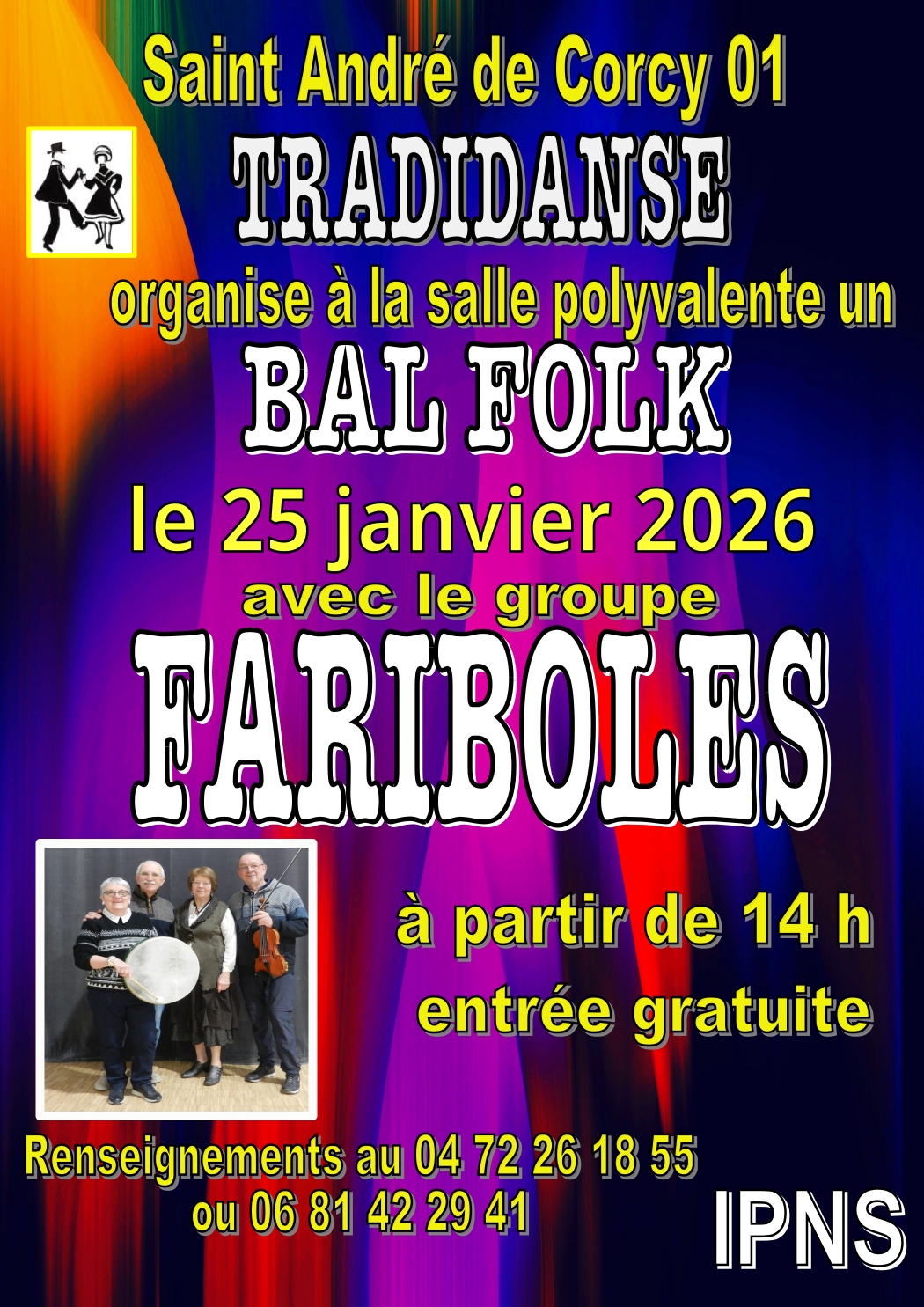 TRADIDANSE organise son bal folk annuel!