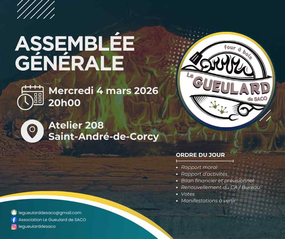 👩‍🍳 Assemblée générale du Gueulard de SACO