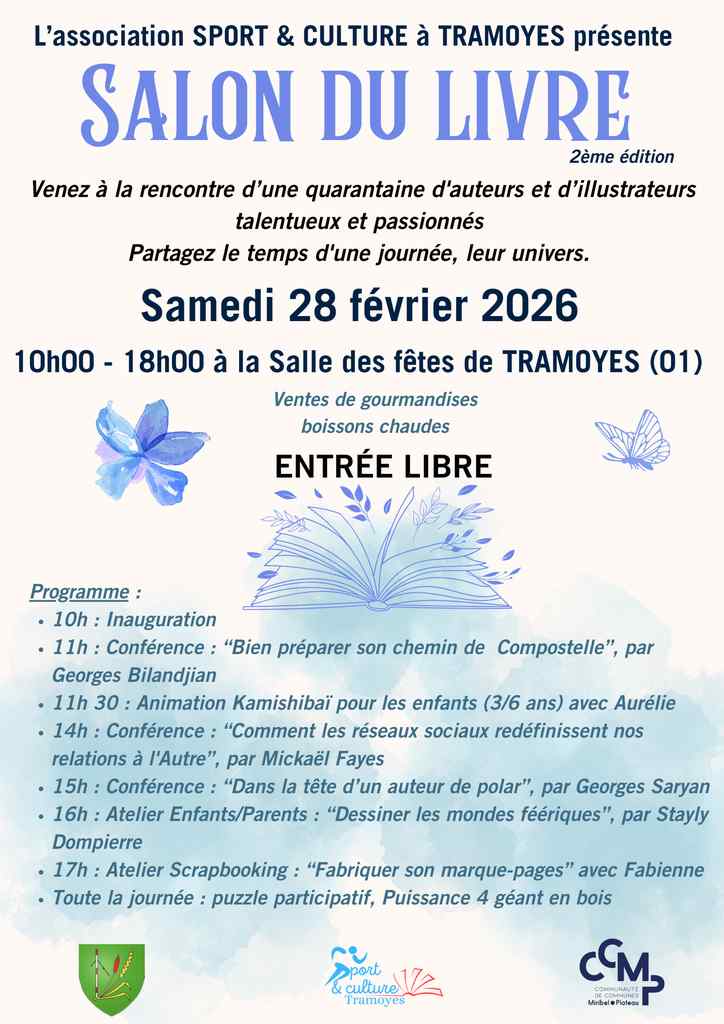 📚 Salon du livre de Tramoyes 2026