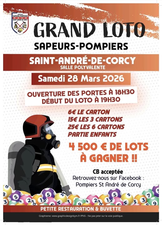 🎱 Grand loto des sapeurs pompiers