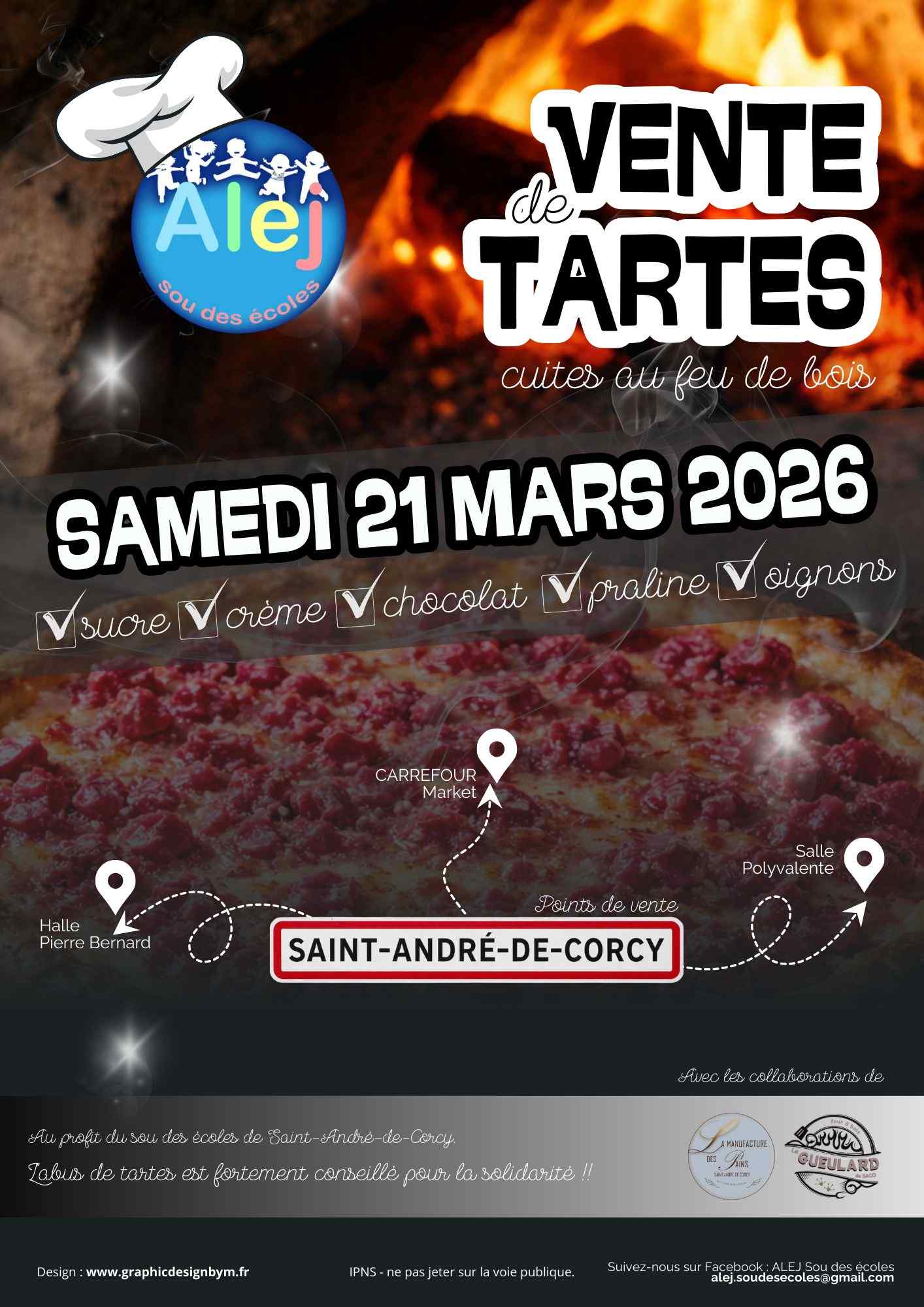Vente de tartes de l'ALEJ