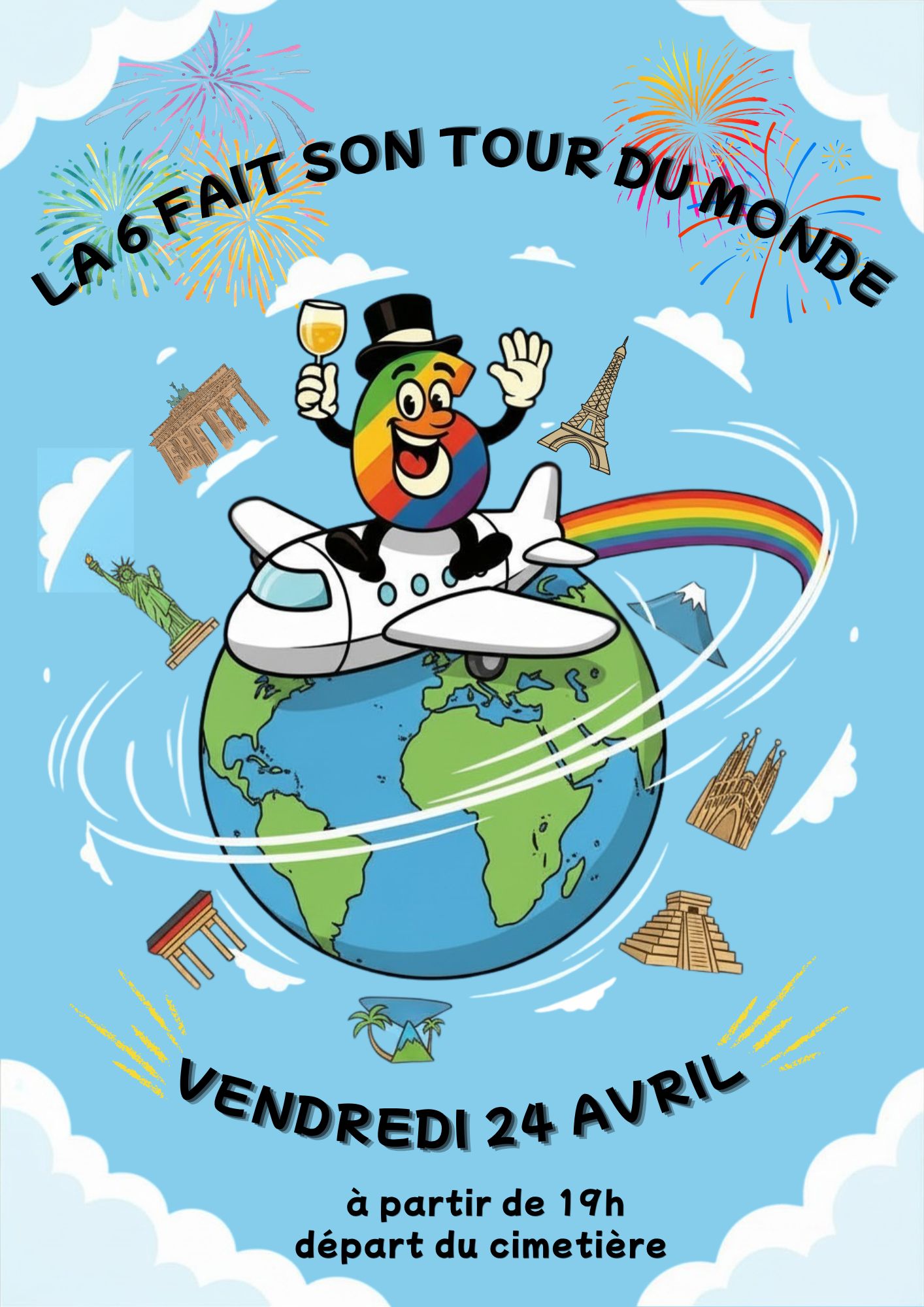 Fête des conscrits de la classe en 6