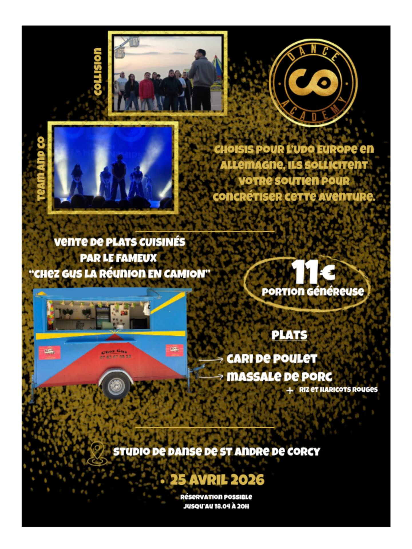 Vente de plats à emporter CO DANCE ACADEMY