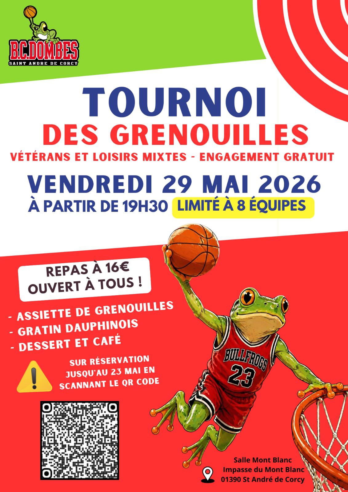 🐸🏀Tournoi des grenouilles du BC Dombes
