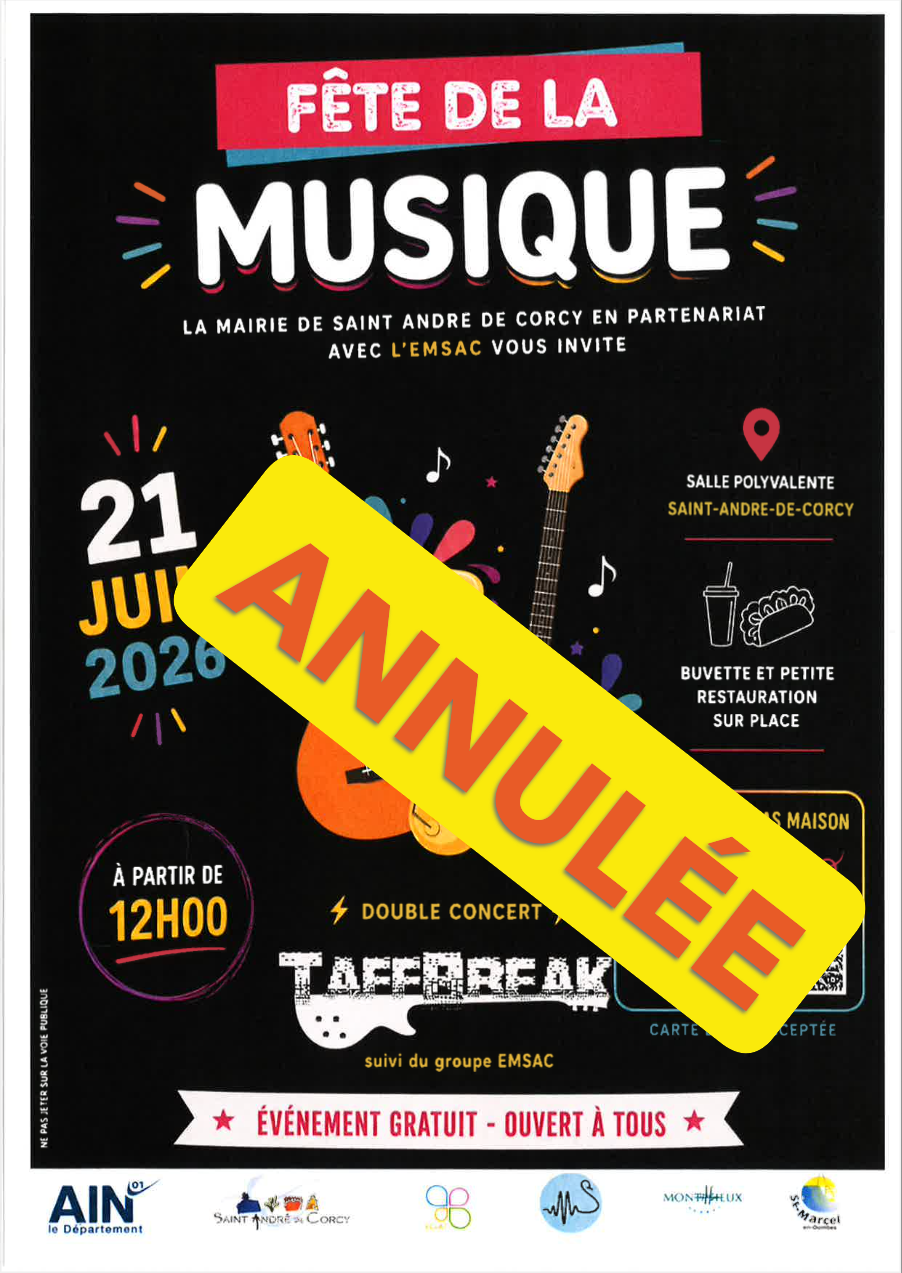 🎶 FÊTE DE LA MUSIQUE 2026🎶 (Annulée)