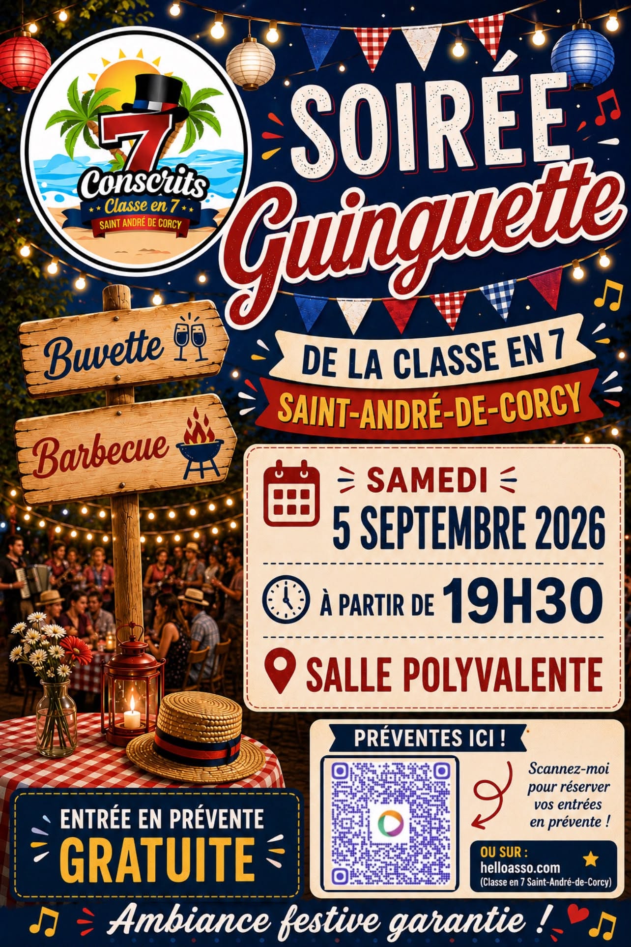 🎉 Soirée Guinguette de la Classe en 7