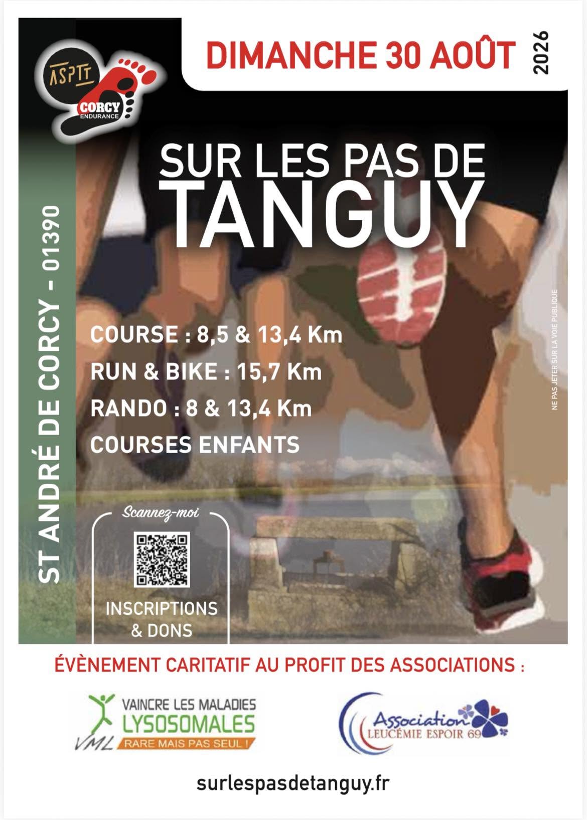 🏃 Sur les pas de Tanguy – 24e édition : 30 août