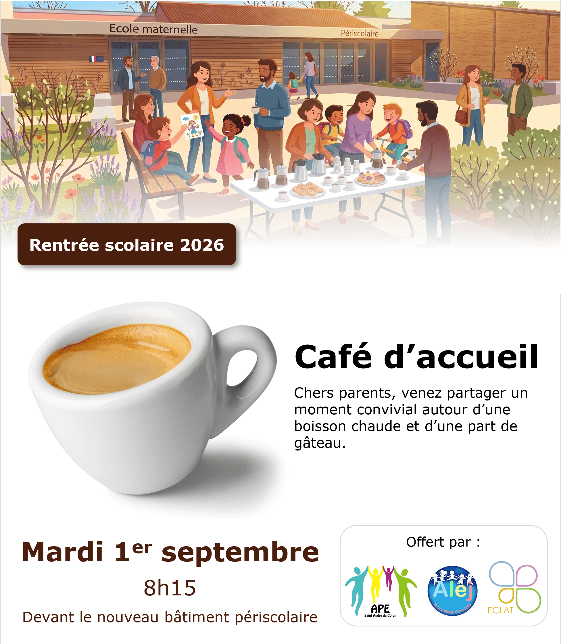 Rentrée scolaire : Café d'accueil