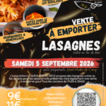 🍽️ LASAGNES CUITES AU FEU DE BOIS – VENTE À EMPORTER