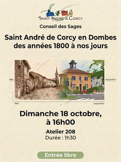 🏘️ SAINT-ANDRÉ-DE-CORCY EN DOMBES : DES ANNÉES 1800 À NOS JOURS
