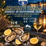 🦪 DÉGUSTATION D’HUÎTRES, CHARCUTERIE ET VIN BLANC DU SCPA